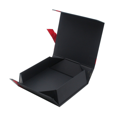 Customized Logo CMYK Pantone Premium Paper Presentation Boxes Ribbon Tie Folding Gift Box