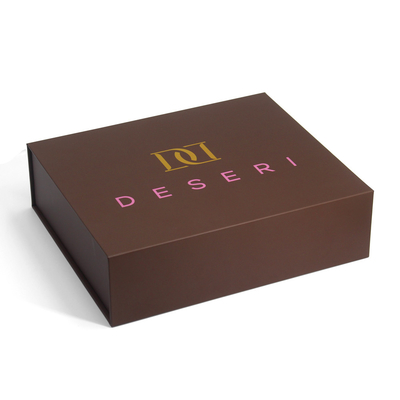 Custom Logo Printed Cardboard Small Medium Magnet Boxes Purple Pink Magnetic Gift Box