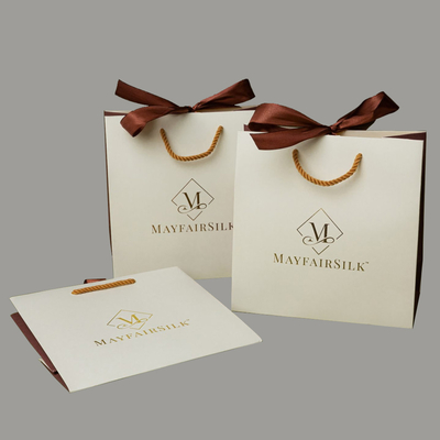 Luxury Famous Brand Jewelry Gift Shopping Bag Custom Print Small Paper Bags With Your Own Log