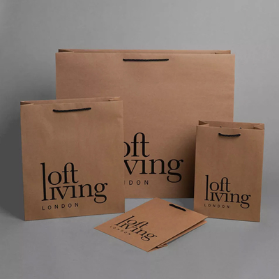 Luxury Famous Brand Jewelry Gift Shopping Bag Custom Print Small Paper Bags With Your Own Log