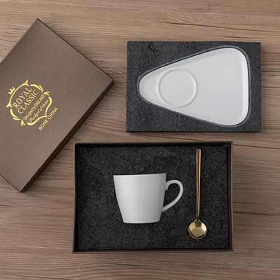 Custom Printed Free Design Mug Set Gift Box Ceramic Coffee Cups Gift Box