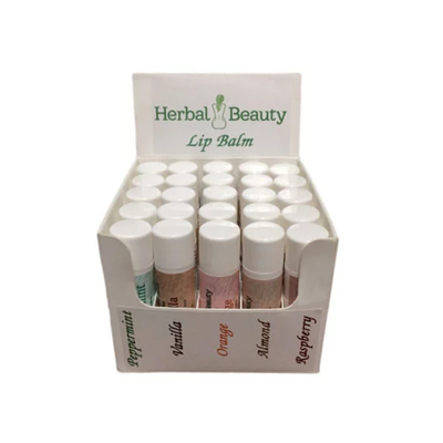 Custom Logo Printed Lip Balm Cosmetic Product Packaging Display Boxes