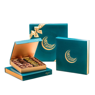 Custom Logo Printing Muslim Islamic Arabic Eid Date Ramadan Kareem Gift Packaging Box For Ramadan