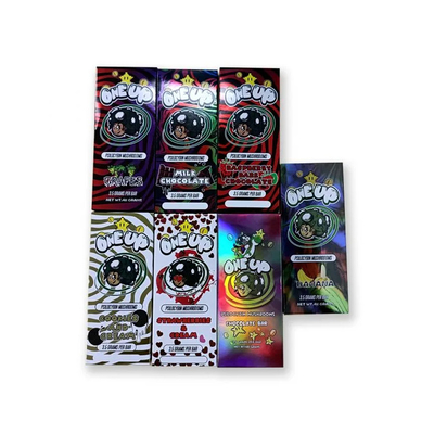 Custom Logo Printing Holographic Magic Mushroom Chocolate Bar Packaging Box