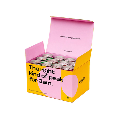Custom Carry Wine Bottle Packaging Gift Box 6 12 24 Bottles Pack Beer Can Box For Beer