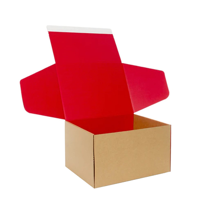 Custom Self Seal Adhesive Packaging Boxes Easy Tear Strip Zipper Mailing Mailer Shipping Box With Zipper