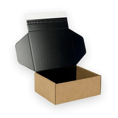 Custom Self Seal Adhesive Packaging Boxes Easy Tear Strip Zipper Mailing Mailer Shipping Box With Zipper