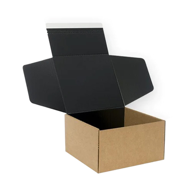 Custom Self Seal Adhesive Packaging Boxes Easy Tear Strip Zipper Mailing Mailer Shipping Box With Zipper