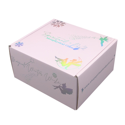 Custom Logo E Flute Holographic Corrugated Clothing Shipping Mailer Box For Woman Underwear