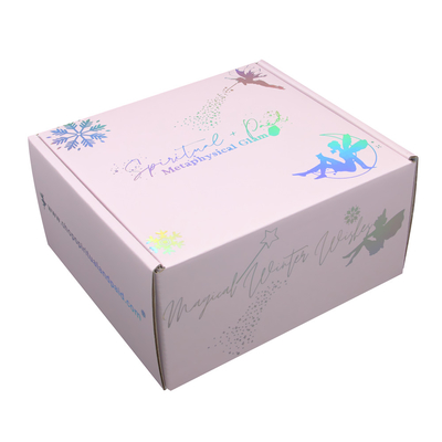 Custom Logo E Flute Holographic Corrugated Clothing Shipping Mailer Box For Woman Underwear