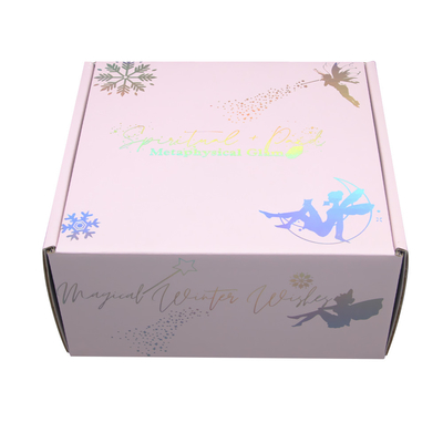 Custom Logo E Flute Holographic Corrugated Clothing Shipping Mailer Box For Woman Underwear