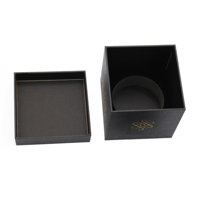 Custom Gold Foil Logo 2 Piece Box Luxury Honey Jar Packaging Gift Box With Lid And Bottom