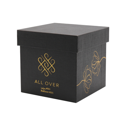 Custom Gold Foil Logo 2 Piece Box Luxury Honey Jar Packaging Gift Box With Lid And Bottom