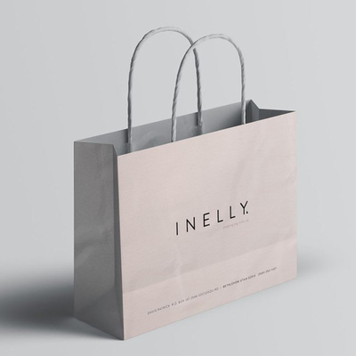 Custom Logo Resealable Kraft Bags Food Takeaway Paper Bag Packaging For Coffee