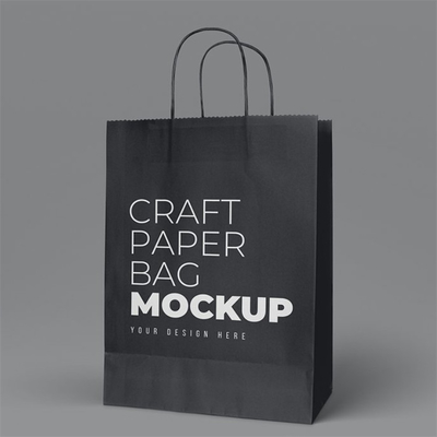 Custom Logo Resealable Kraft Bags Food Takeaway Paper Bag Packaging For Coffee