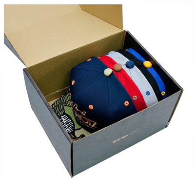 Customized Size Recycled Baseball Cap Hat Packaging Shipping Box