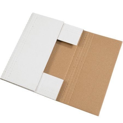 Custom Logo Self Sealing Zipper Tear Book Mailer Shipping Packaging Box With Adhesive Tape