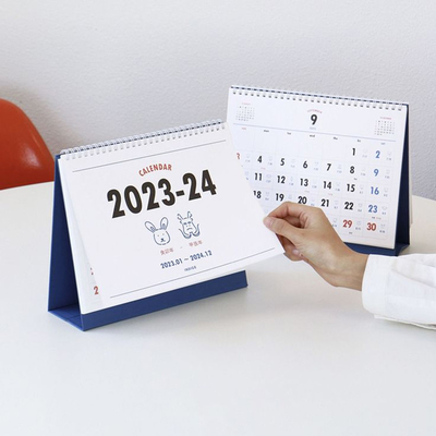 Custom Printing Art Paper Mini 2024 Desk Calendar