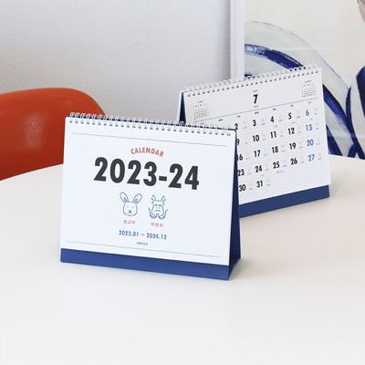 Custom Printing Art Paper Mini 2024 Desk Calendar