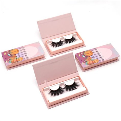 Custom Logo Packaging Empty Pink Magnetic Halloween Christmas Lash Eyelash Box