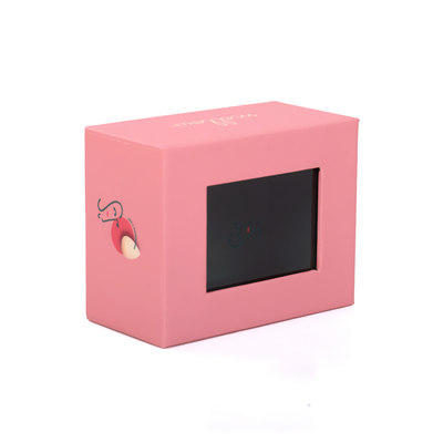 Custom Design Luxury Pink Product Packaging Clear Transparent Boxes For Gift Pack