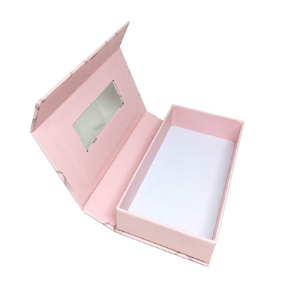 Customise Luxury Pink Press On Nails Packaging Box For Artificial Nails