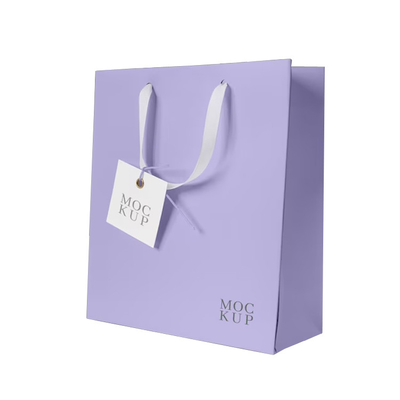 Personalized Logo Print Luxury Retail Shopping Gift Paperbags With Handles