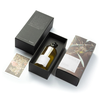 Luxury Logo Printing Olive Oil Gift Boxes Packaging Varnishing