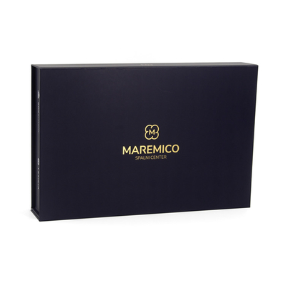 Custom Rigid Magnetic Closure Luxury Foldable Black Gift Box Packaging