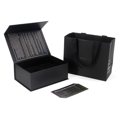 Personalized Magnetic Foldable Gift Box Packaging With Handles