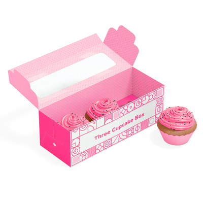 Custom Folding Clear PVC Window Cake Box For Cake Packaging