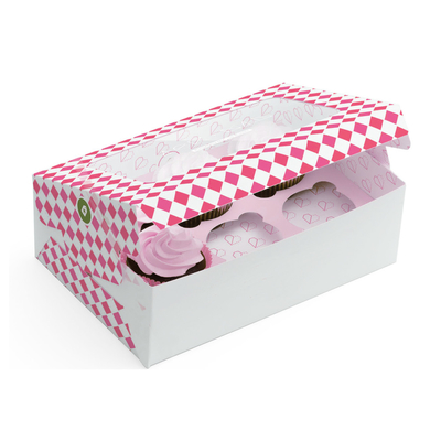 Custom Folding Clear PVC Window Cake Box For Cake Packaging