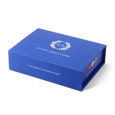 Personalised Book Shaped Rigid Blue Cardboard Gift Box With Logo