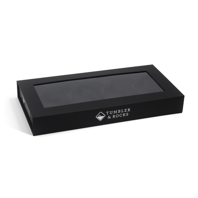 Custom Luxury Black Magnetic Gift Box With Window