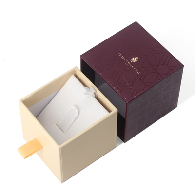 Custom Luxury Rigid Paper Packaging Gift Drawer Jewelry Box