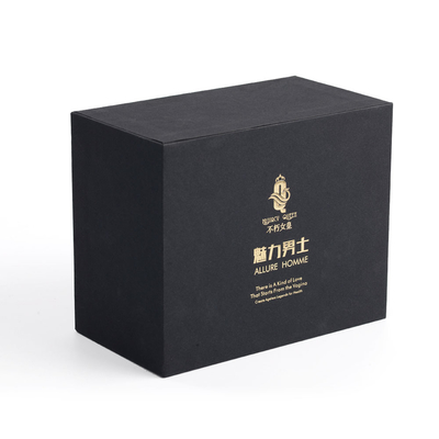 Personalised Luxury Rigid Board Three Tier Gift Box With Gold Foil Logo