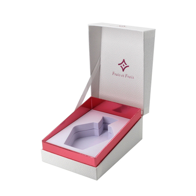 Custom Logo Premium Textured Paper Perfume Bottle Packaging Box With EVA Foam