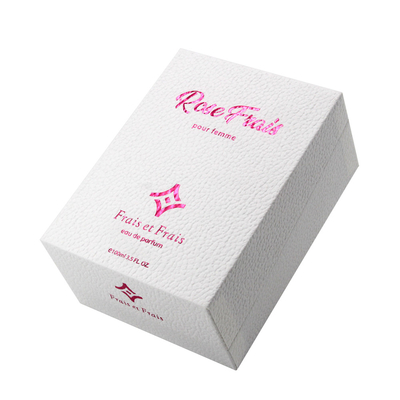 Custom Logo Premium Textured Paper Perfume Bottle Packaging Box With EVA Foam