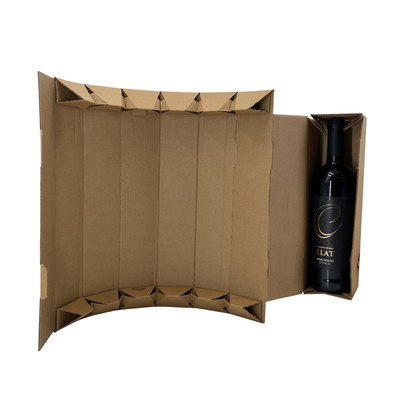 Custom Corrugated Red Wine Bottle Roller Box Packaging