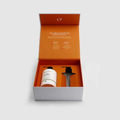 Custom Luxury hand body wash and lotion set Paper Packaging Gift Box With Logo
