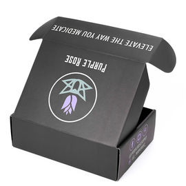 Luxury Black Monthly Subscription Box With Custom Logo Full Color Printing