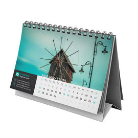 Folding Office Desk Custom Calendar Printing With Business Advertising Printed