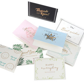 Foldable Paper Greeting Card For Wedding / Birthday / Gift / Thank You Use