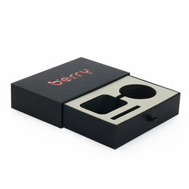 Luxury Paper Gift Packing Box black color With Eva Insert And Velvet