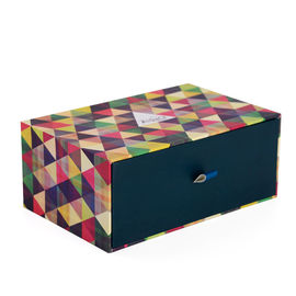 Rigid Cardboard Gift Printed Paper Box , Custom Drawer Packaging Boxes