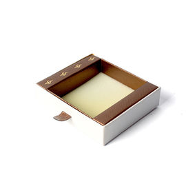 Sliding Type Printed Paper Box With Sponge , Cardboard Gift Box Packaging