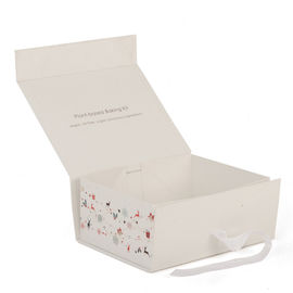 Custom Printing Paper Gift Box With Ribbon For Personalised Foldable Packaging