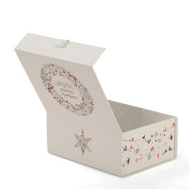 Custom Printing Paper Gift Box With Ribbon For Personalised Foldable Packaging