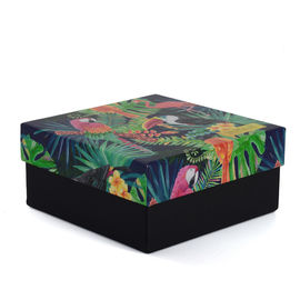 Rigid Cardboard Paper Gift Boxes With Lids And Bottom Custom Printing Service