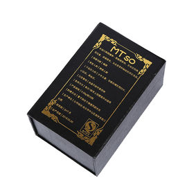 Luxury Drawer Style Paper Gift Box With Black Sponge Insert Custom Design